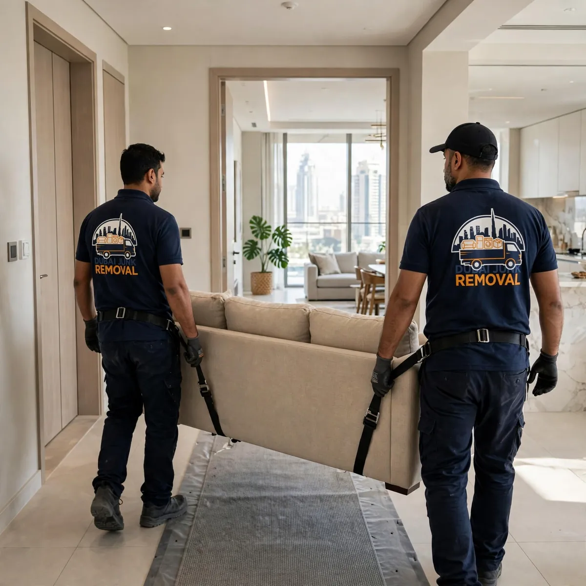 Our crew at work in JLT