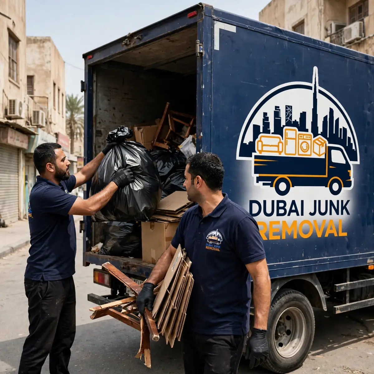Household junk cleared from a Deira flat