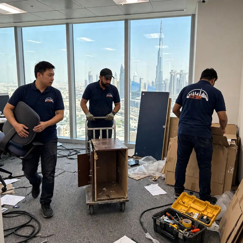 Office clear-out in Downtown Dubai